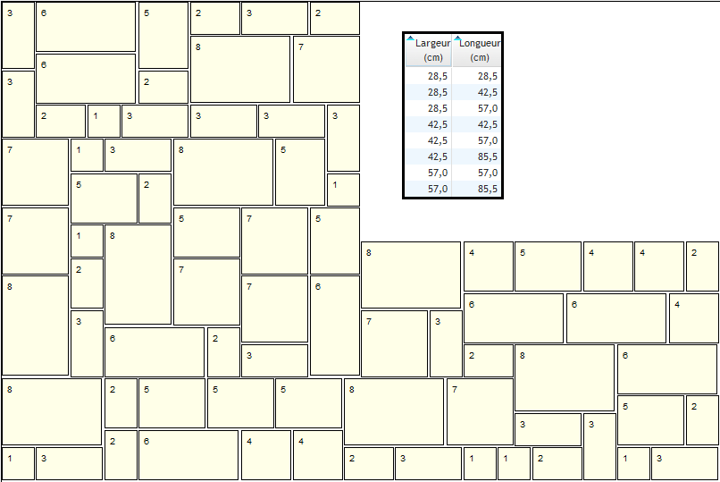 Schema carrelage opus
